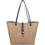 Khaki version of the 2 piece Navy/Khaki Reversible Tote