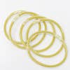 Set of five gold bangles