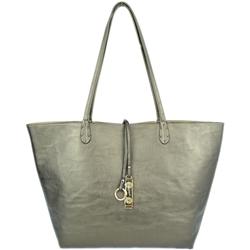 Pewter reverses to Gold 2 piece Reversible Tote