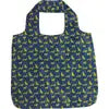 Navy blue with green dogs reusable, ecofriendly shopper