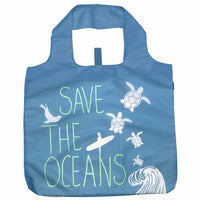 Blue Save the Oceans Reusable Eco Friendly Shopper