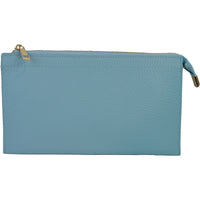 This is It bag in baby blue, shown as a clutch