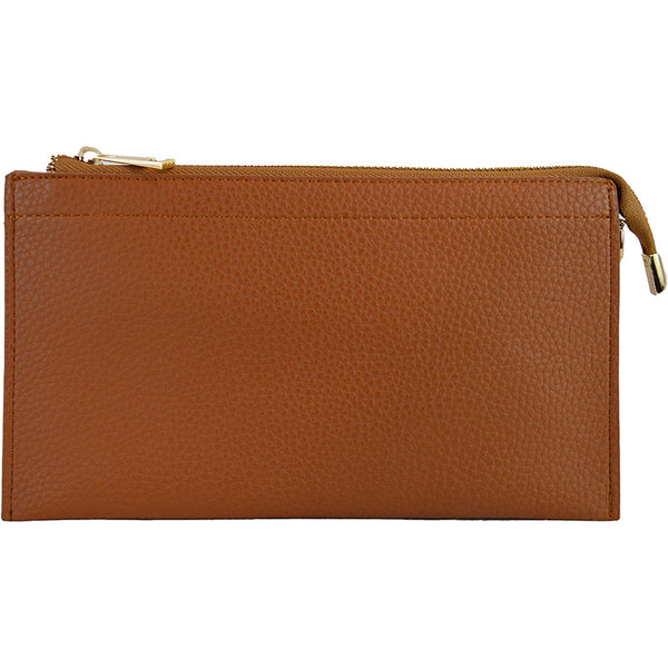 This is It bag in camel, shown as a clutch